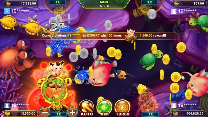 RSG福娃捕魚遊戲畫面