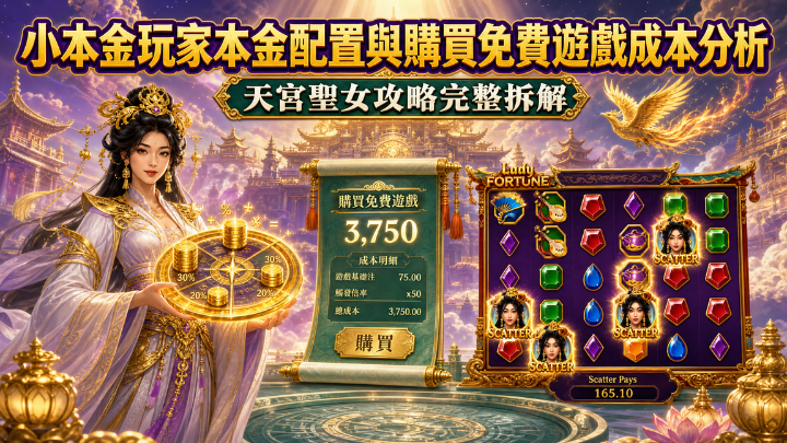 小本金玩家本金配置與購買免費遊戲成本分析|BNG天宮聖女攻略完整拆解