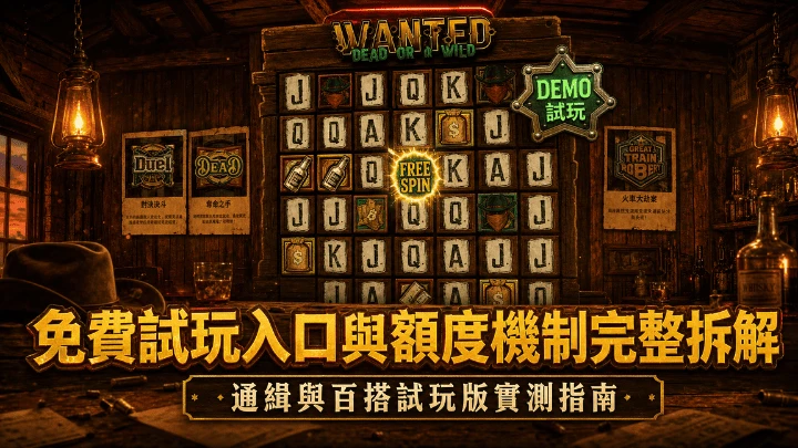 免費試玩入口與額度機制完整拆解:QT電子通緝與百搭試玩版實測指南