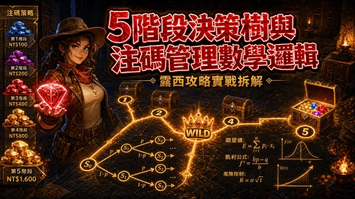 5階段決策樹與注碼管理數學邏輯|QT電子露西攻略實戰拆解