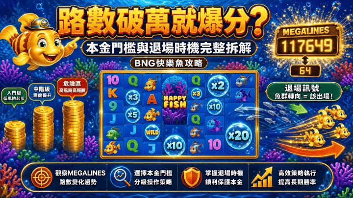 路數破萬就爆分?本金門檻與退場時機完整拆解|BNG快樂魚攻略