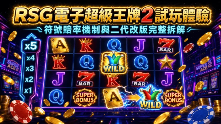 RSG電子超級王牌2試玩體驗:符號賠率機制與二代改版完整拆解