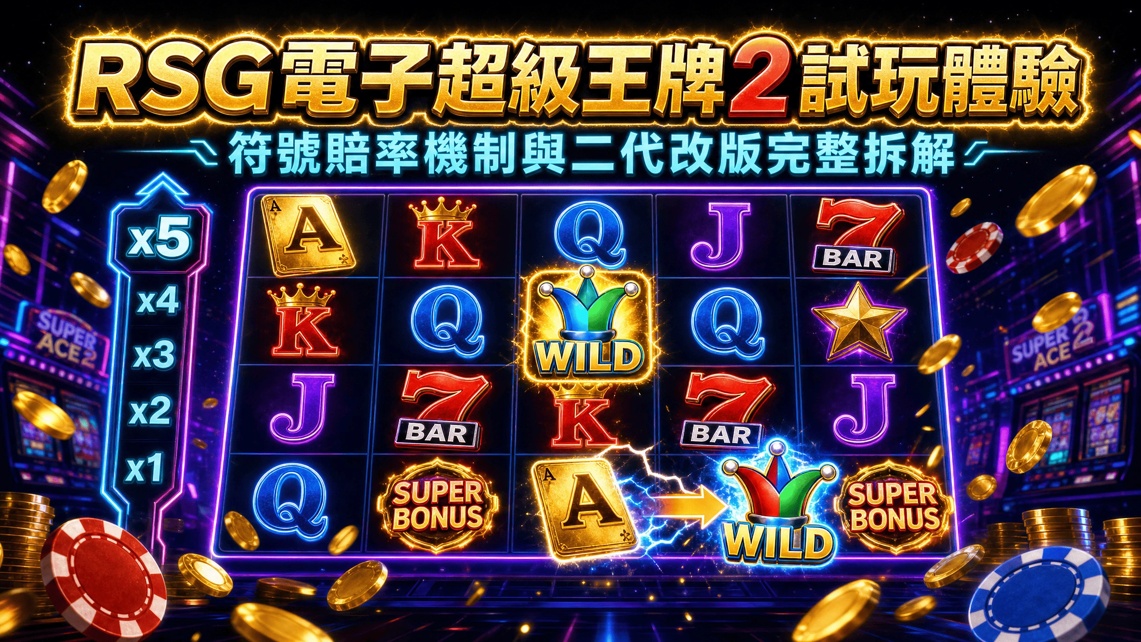 RSG電子超級王牌2試玩體驗:符號賠率機制與二代改版完整拆解