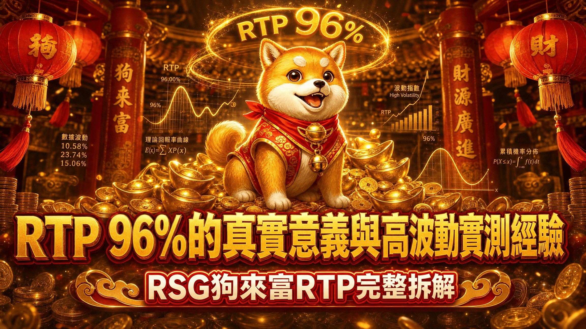 RTP 96%的真實意義與高波動實測經驗|RSG狗來富RTP完整拆解