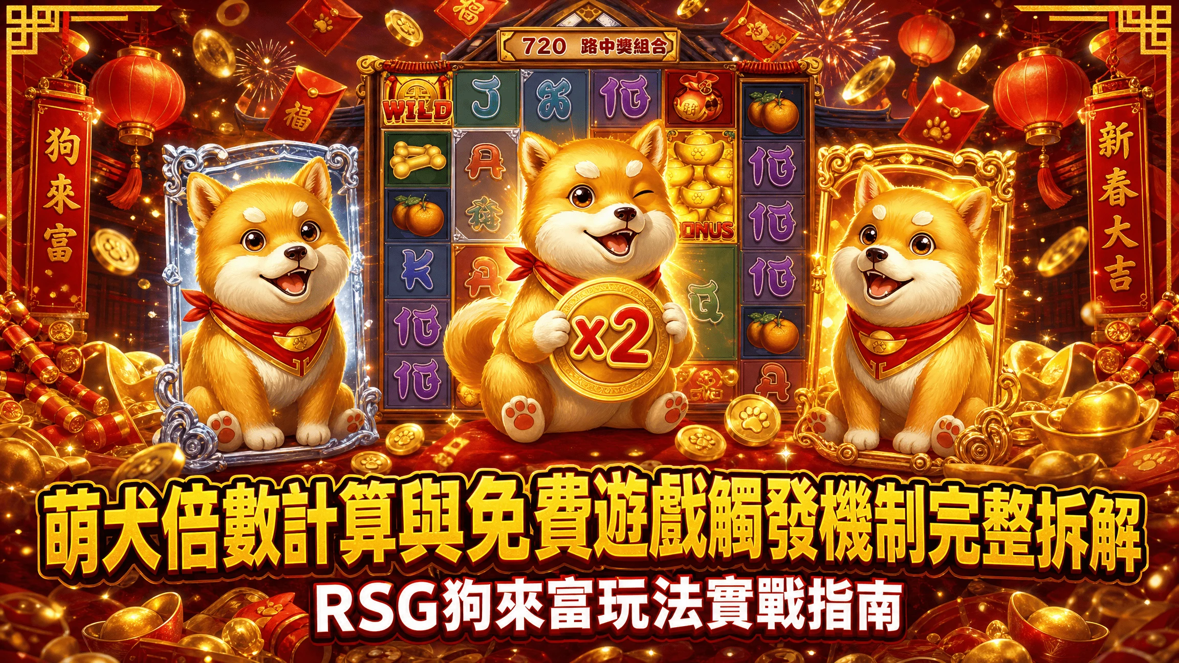 萌犬倍數計算與免費遊戲觸發機制完整|RSG開心農場vs戰神賽特2實戰拆解